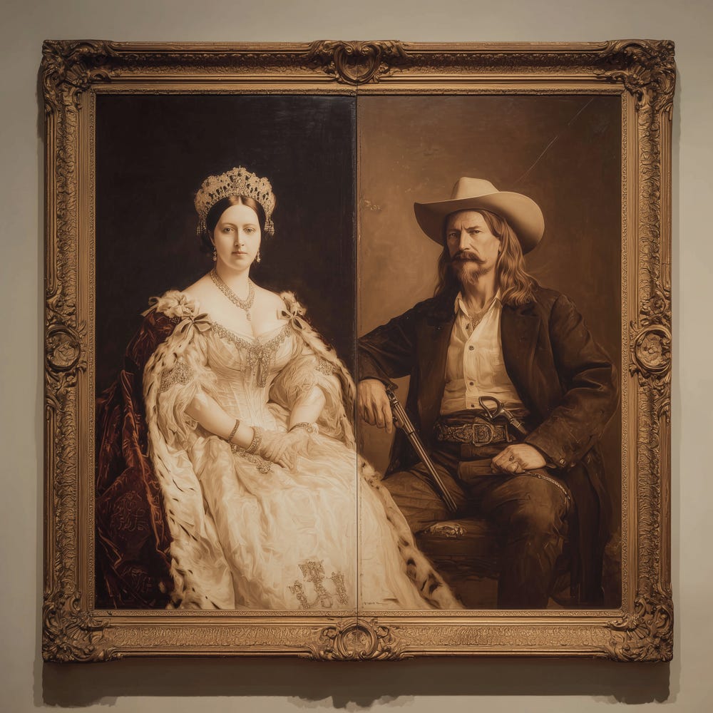 AI-Generated, Adult, Beard, Eyes Open, Female, Frontal Face, Image type, Male, Person, Portrait, Two Faces