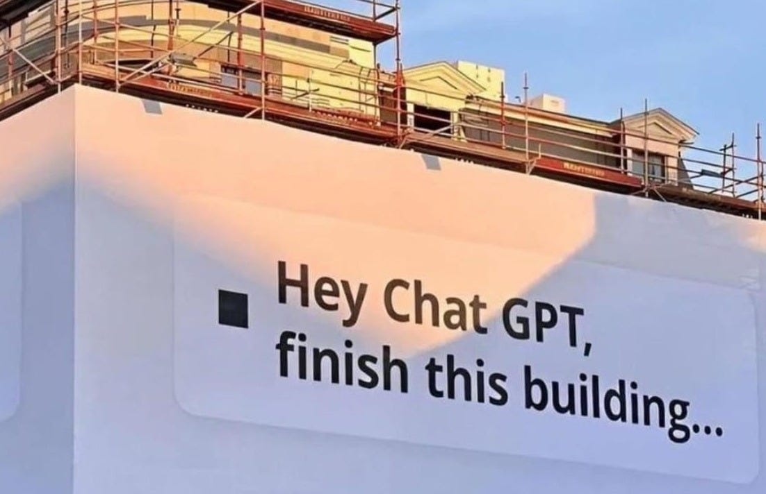 ChatGPT, finish this building. : r/singularity