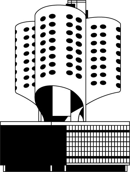 Drawing of Prentice Hospital