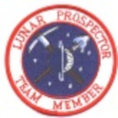 Lunar Prospector Team patch from a tiny image found on the wayback machine