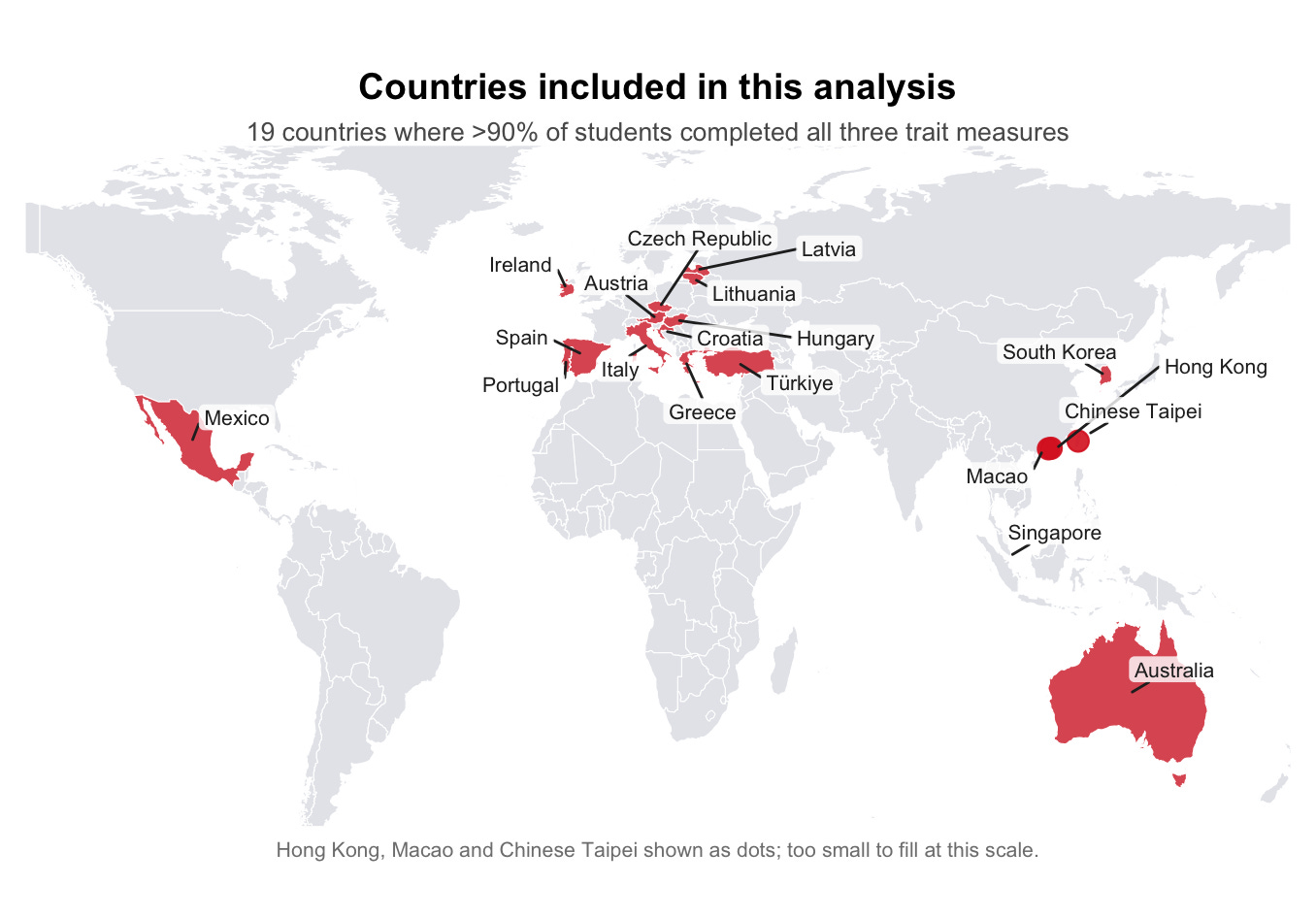 A map of the world with red countries/regions
AI-generated content may be incorrect. A map of the world with red countries/regions
AI-generated content may be incorrect.