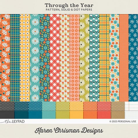 This collection helps you make a beautiful photo book to treasure full of your memories of the year.