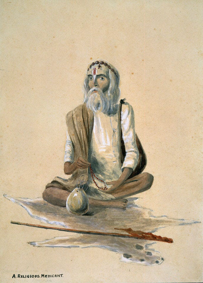 A religious mendicant, India, 1870 (c) | Online Collection | National Army  Museum, London