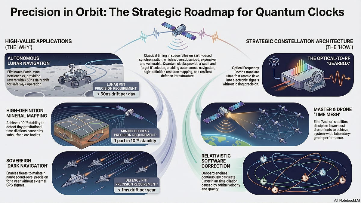 Quantum Clocks in Space [Strategy] - by Mandeep Metharu