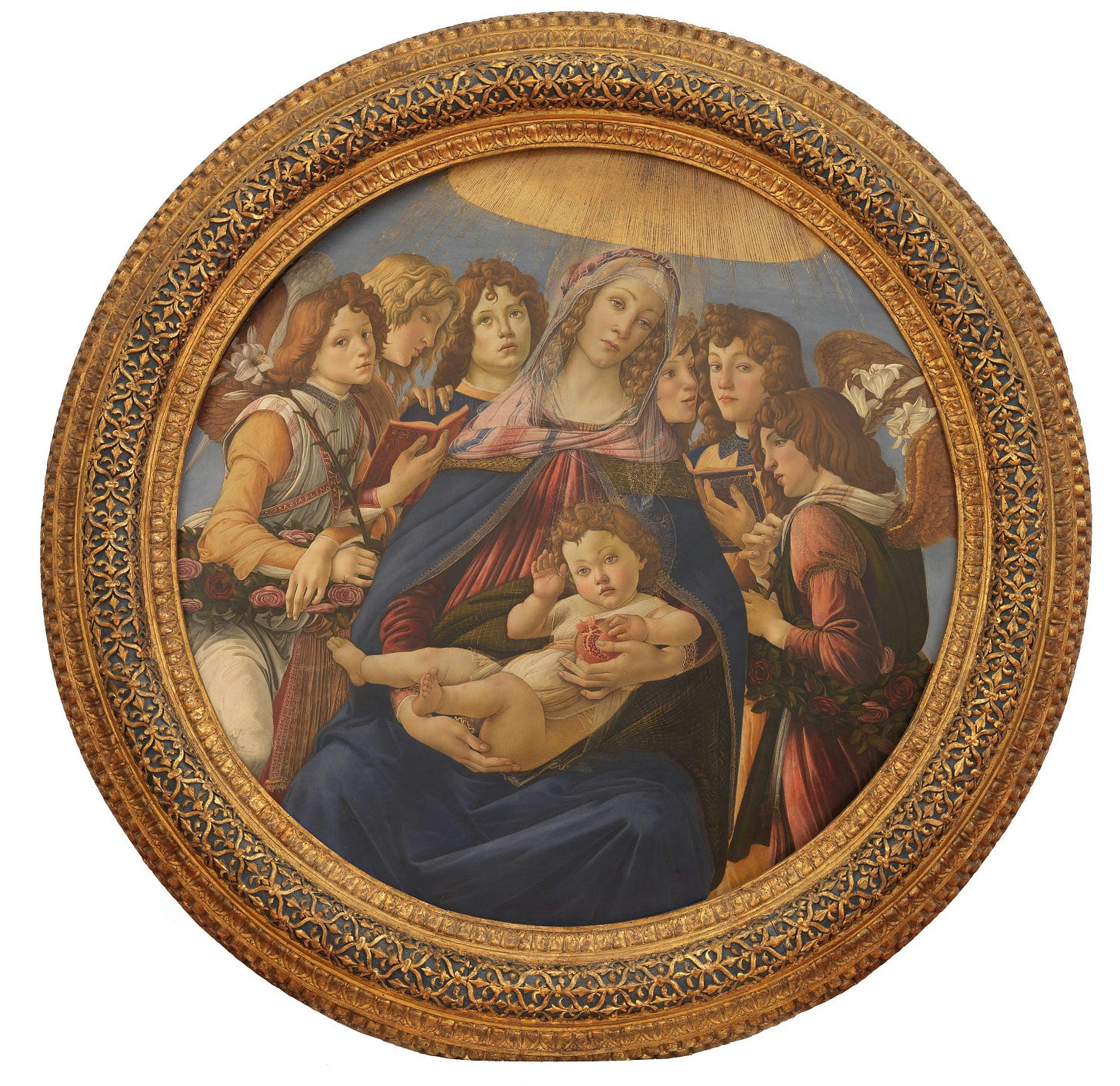 Virgin and Child with Angels ('Madonna of the Pomegranate') Virgin and Child with Angels ('Madonna of the Pomegranate')