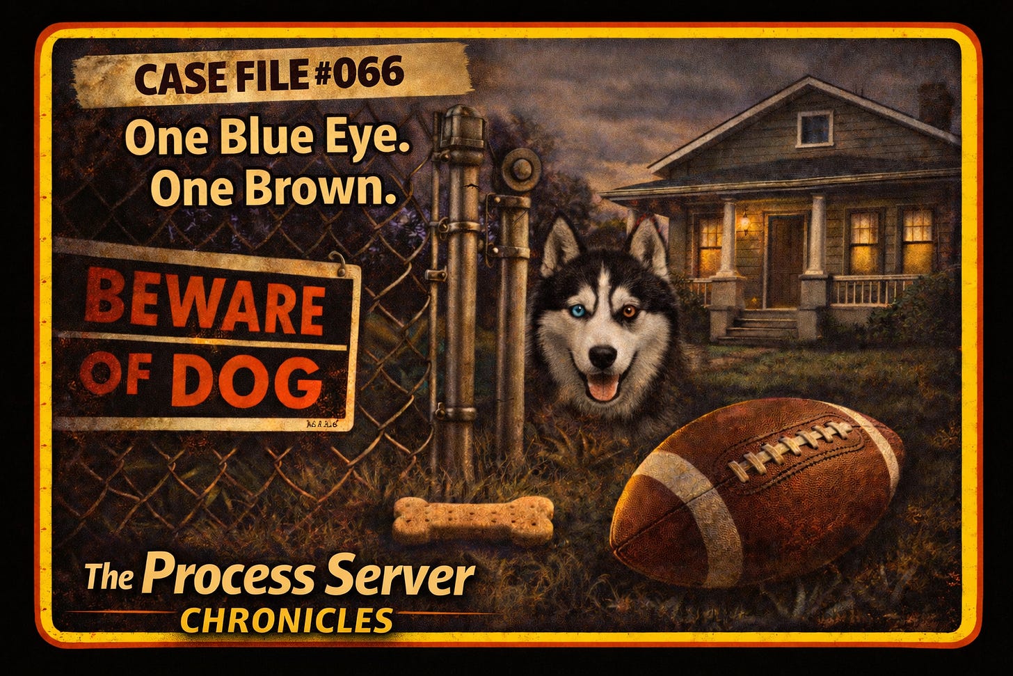 Process Server Story with Siberian Husky Process Server Story with Siberian Husky