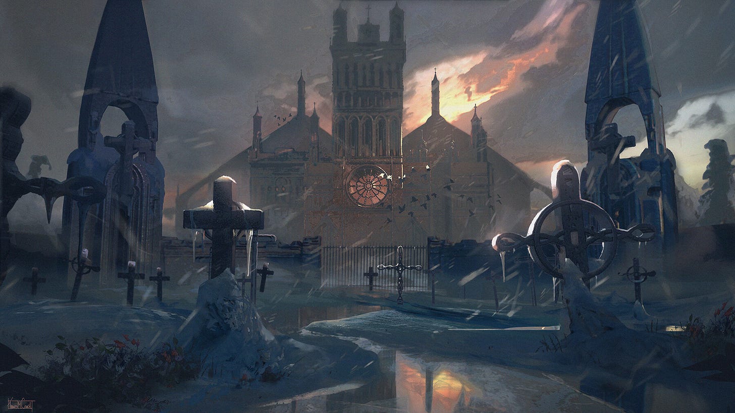 Dark Sunset by Travis Goldmann-Couch from ArtStation