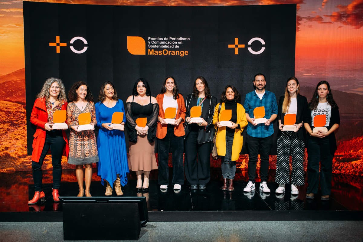 todas las premiadas en los premios de Periodismo y Comunicación en Sostenibildiad de MasOrange