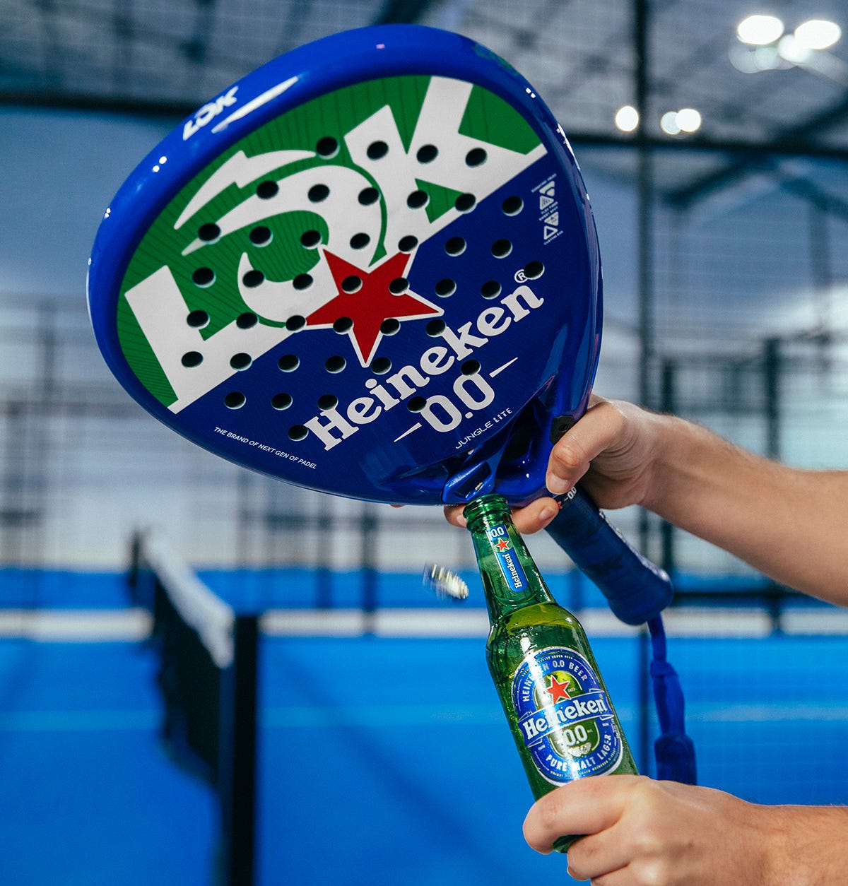 Heineken 0.0 and LÕK launch padel racket with bottle opener - PadelNation Heineken 0.0 and LÕK launch padel racket with bottle opener - PadelNation