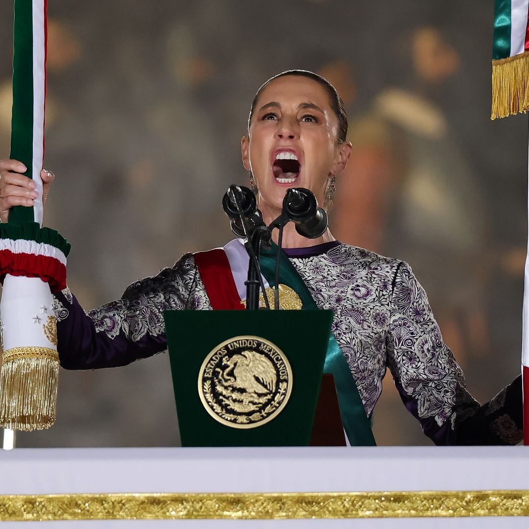 Claudia Sheinbaum makes history as Mexico's first female President, leading  the iconic Cry of Independence