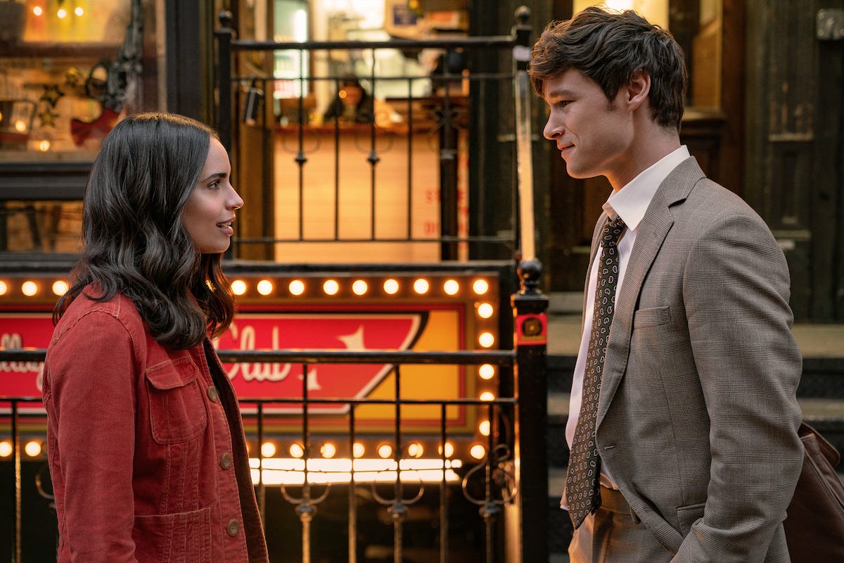 Sofia Carson as Alex and Kyle Allen as Brad in ‘The Life List’.