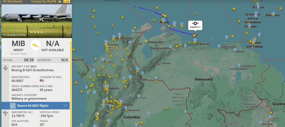 Las aeronaves habrían sobrevolado cerca de la capital venezolana. Las aeronaves habrían sobrevolado cerca de la capital venezolana.