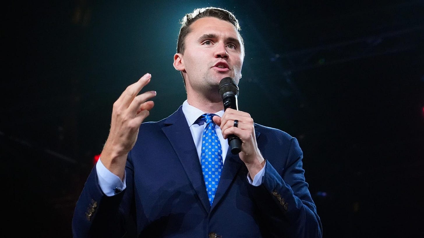 Turning Point USA Founder Charlie Kirk speaks at a Turning Point event prior to Republican vice presidential nominee Sen. JD Vance, R-Ohio, speaking, Sept. 4, 2024, in Mesa, Ariz. (AP Photo / Ross D. Franklin, File)