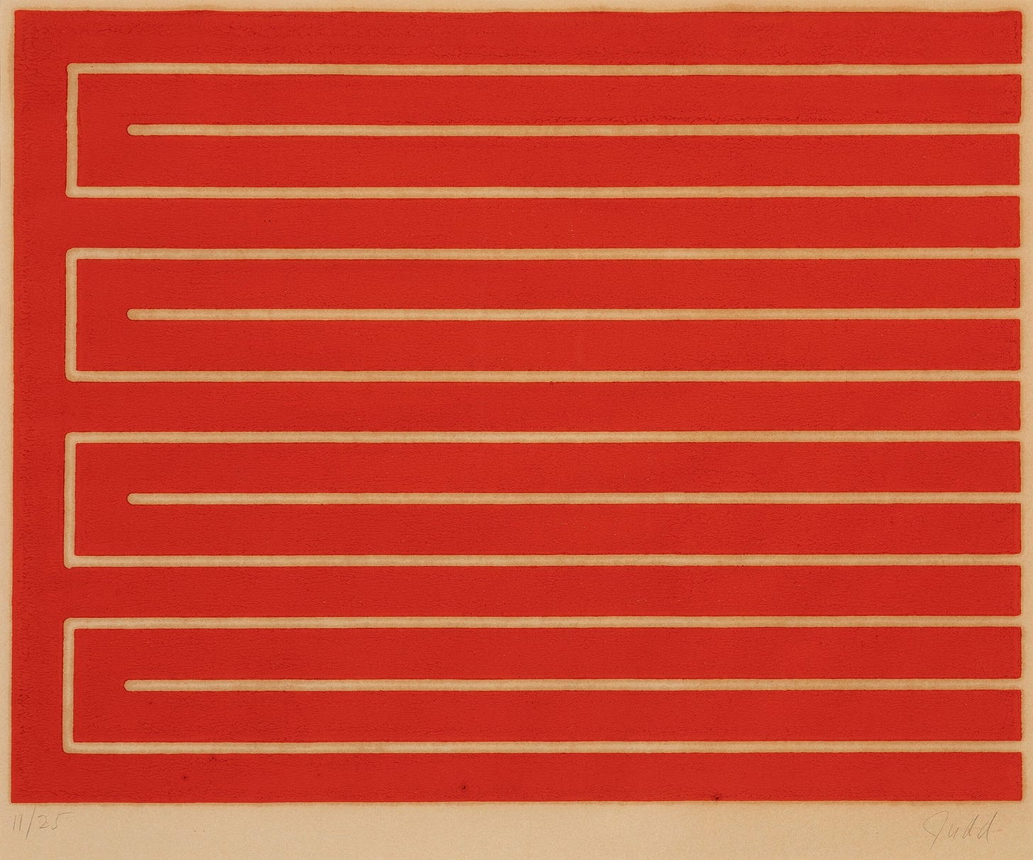 Donald Judd Untitled Print