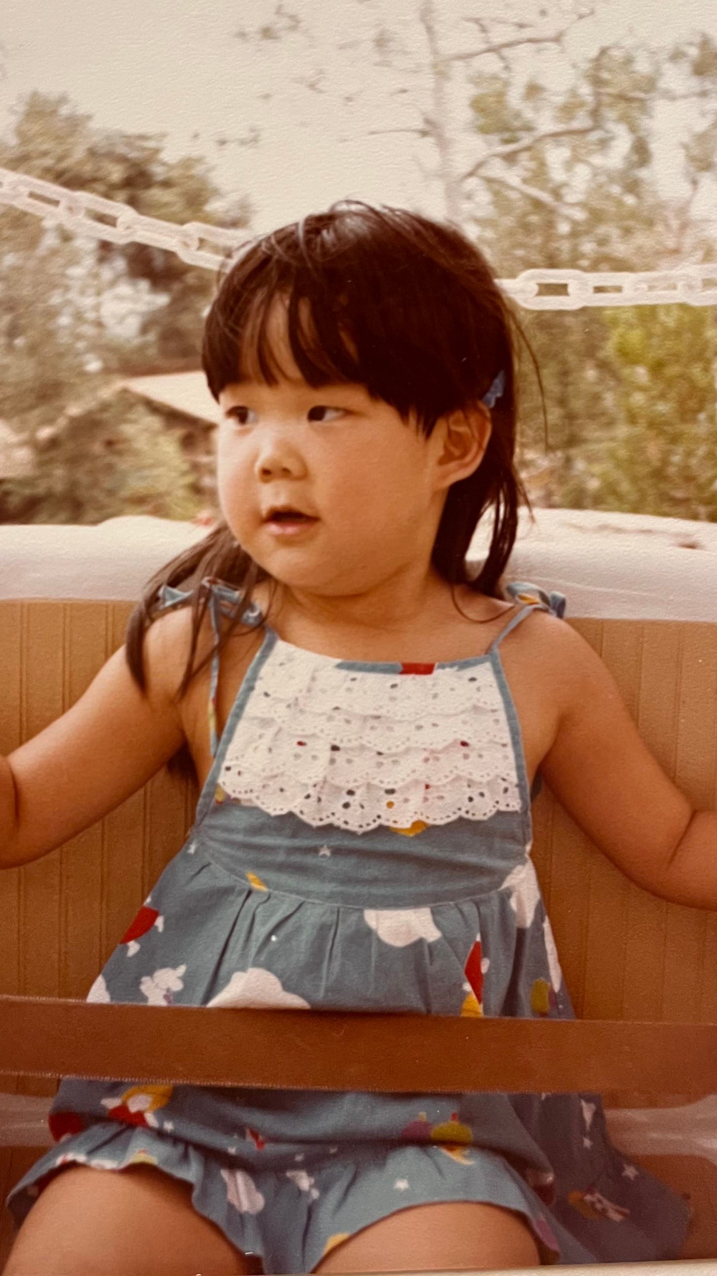 Author Evelyn Skye as a toddler