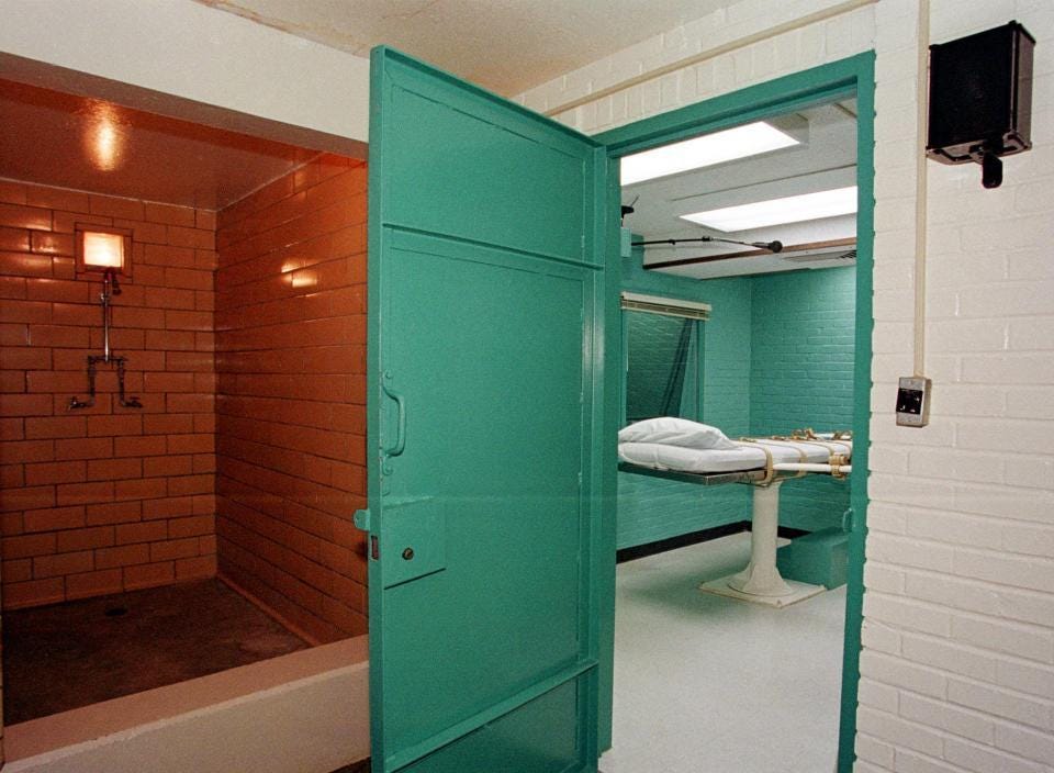 The deadly chamber where the executions are carried out