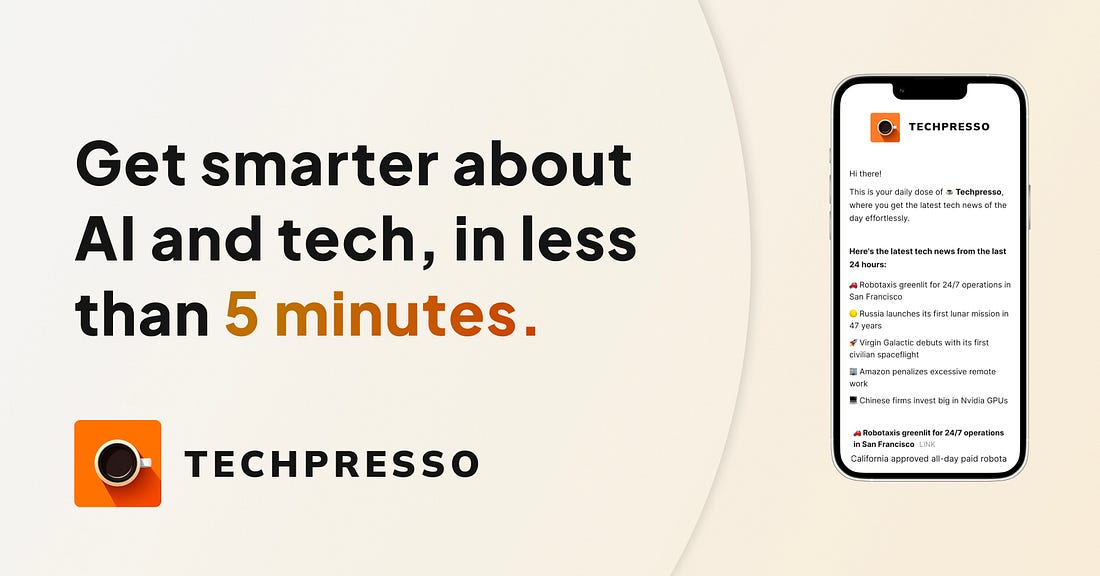 Techpresso newsletter | #1 AI & Tech Newsletter Techpresso newsletter | #1 AI & Tech Newsletter