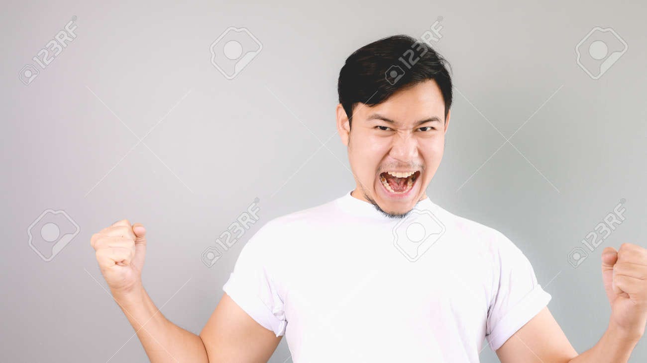 Victorious Man. An Asian Man With White T-shirt And Grey Background. Stock Photo, Picture And Royalty Free Image. Image 41812743. Victorious Man. An Asian Man With White T-shirt And Grey Background. Stock Photo, Picture And Royalty Free Image. Image 41812743.