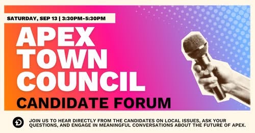 Apex Town Council Candidate Forum · Democracy North Carolina