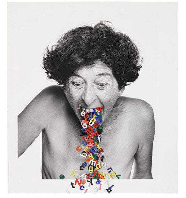ESTHER FERRER : « FACE B. IMAGE / AUTOPORTRAIT , EXPOSITION MONOGRAPHIQUE  AU MAC/VAL | «INFERNO
