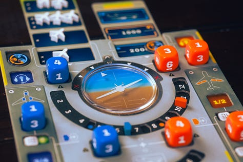 Hot Streak, Daybreak, Sky Team, Cosmic Encounter and Burgle Bros