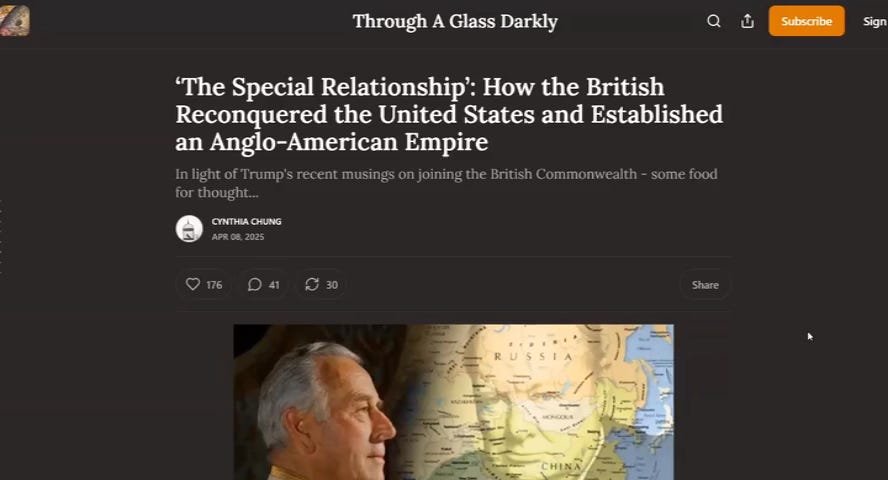 How the British Reconquered the U.S.A. and Established an Anglo-American Empire