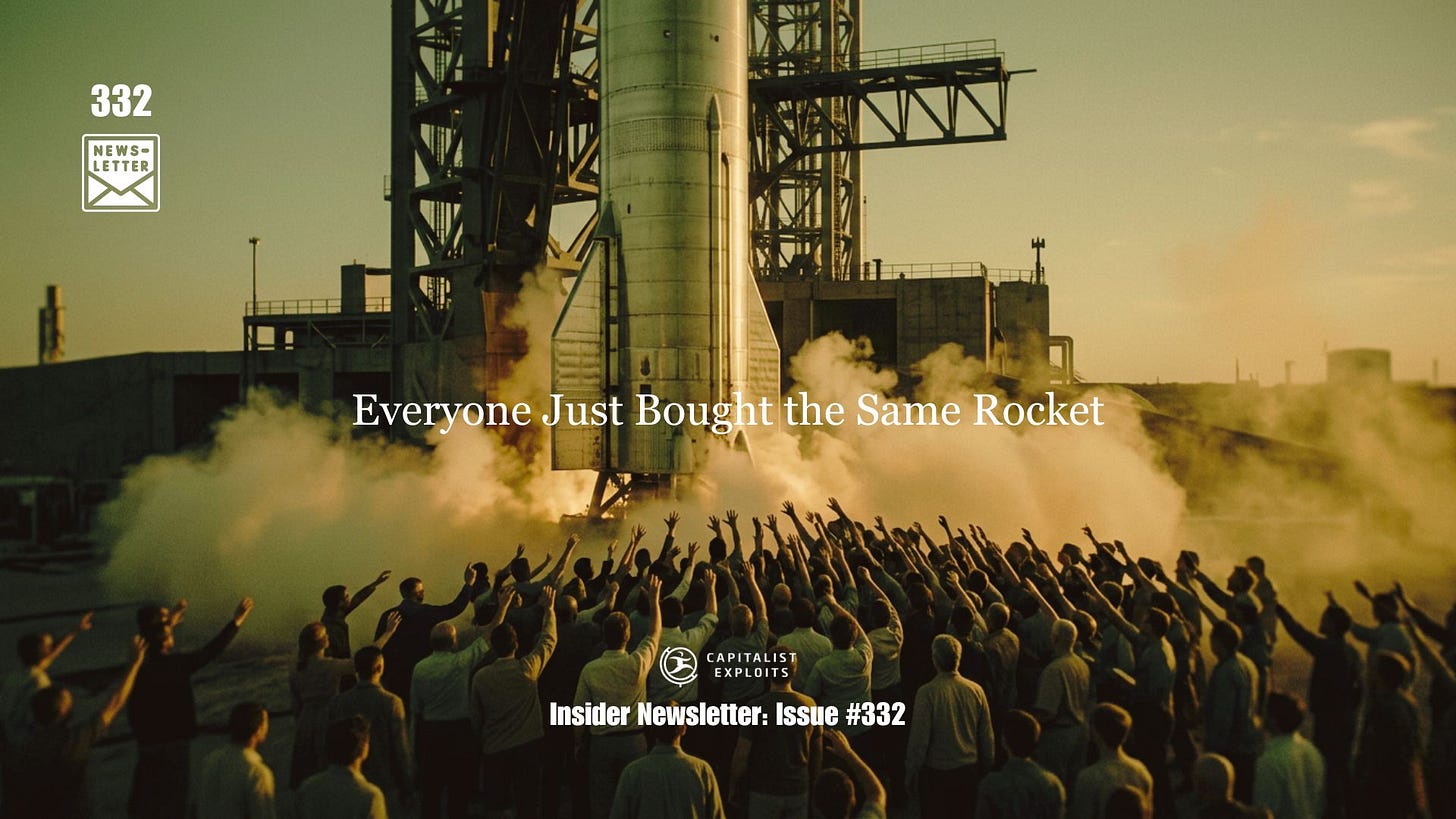 Crowd cheering rocket launch at pad Capitalist Exploits Newsletter Issue 332 Crowd cheering rocket launch at pad Capitalist Exploits Newsletter Issue 332