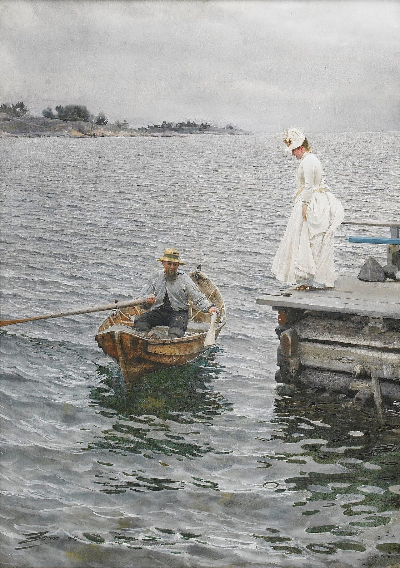 Zorn Sommarnoje water scene Zorn Sommarnoje water scene
