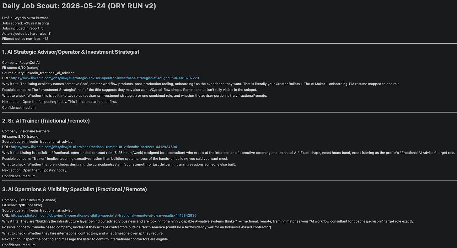 AI agent job finder report