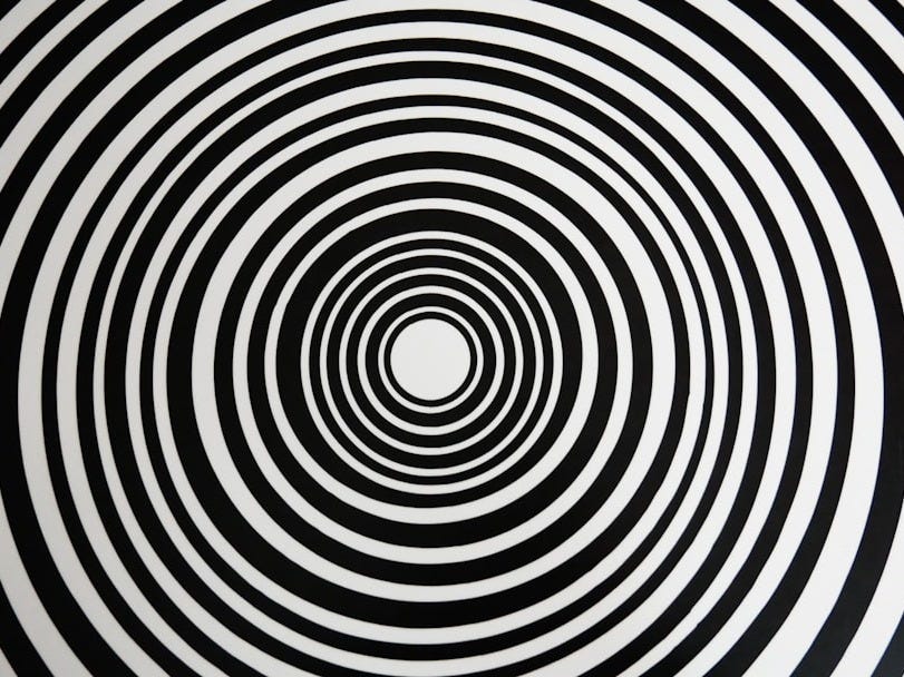 black and white round illustration black and white round illustration