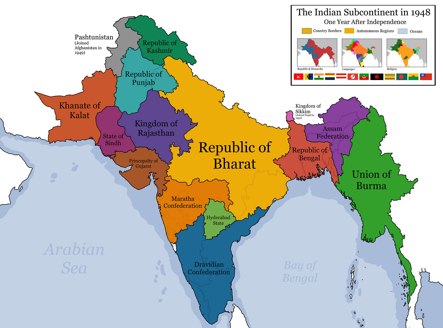 Alternate partition of India : r/imaginarymaps