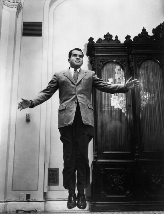 The then American Vice President Richard Nixon. USA. 1959. © Philippe Halsman | Magnum Photos