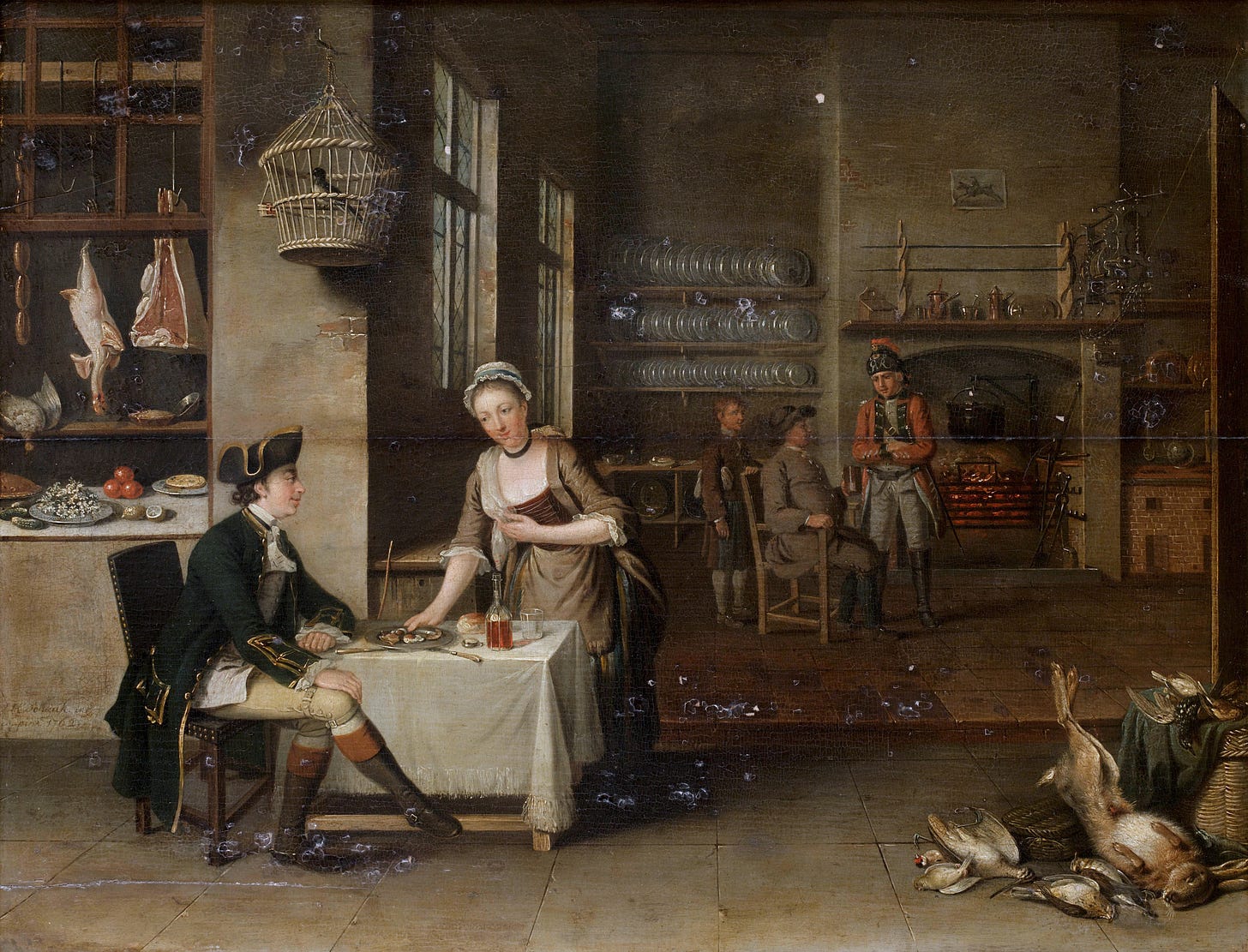 Tavern Interior by John S.C. Schaak 1762 | Sifting The Past