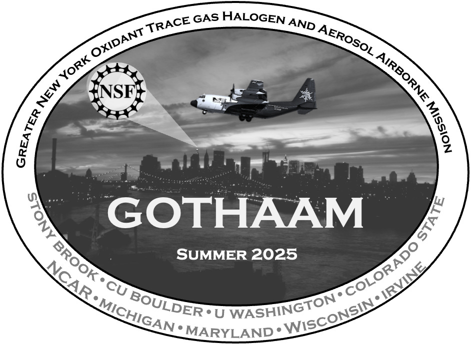 GOTHAAM logo showing the C-130 flying over a silhouette of the New York City skyline