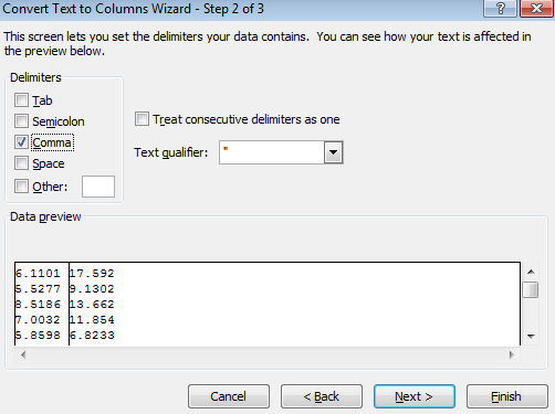 split an excel columns tab semicolon comma space user defined split an excel columns tab semicolon comma space user defined