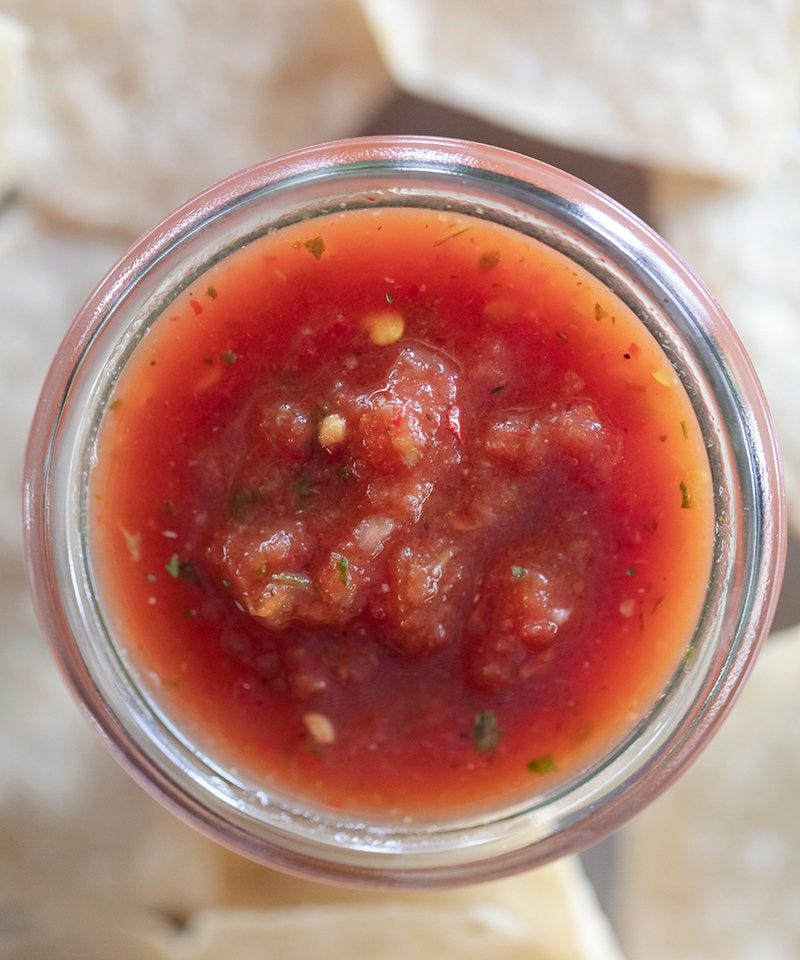 chiltepin hot salsa recipe and food photography by Jackie Alpers