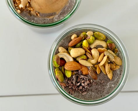 blueberry vanilla protein smoothie, raspberry quinoa breakfast bowls, raspberry almond butter protein pancake breakfast bowl