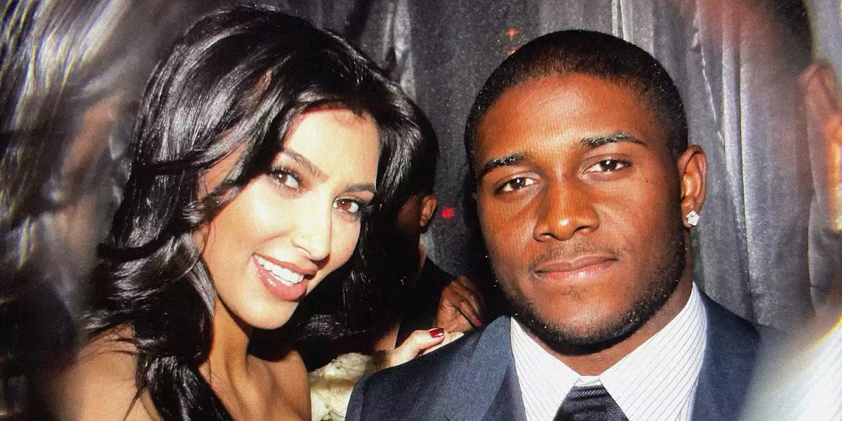 super bowl reggie bush kim kardashian