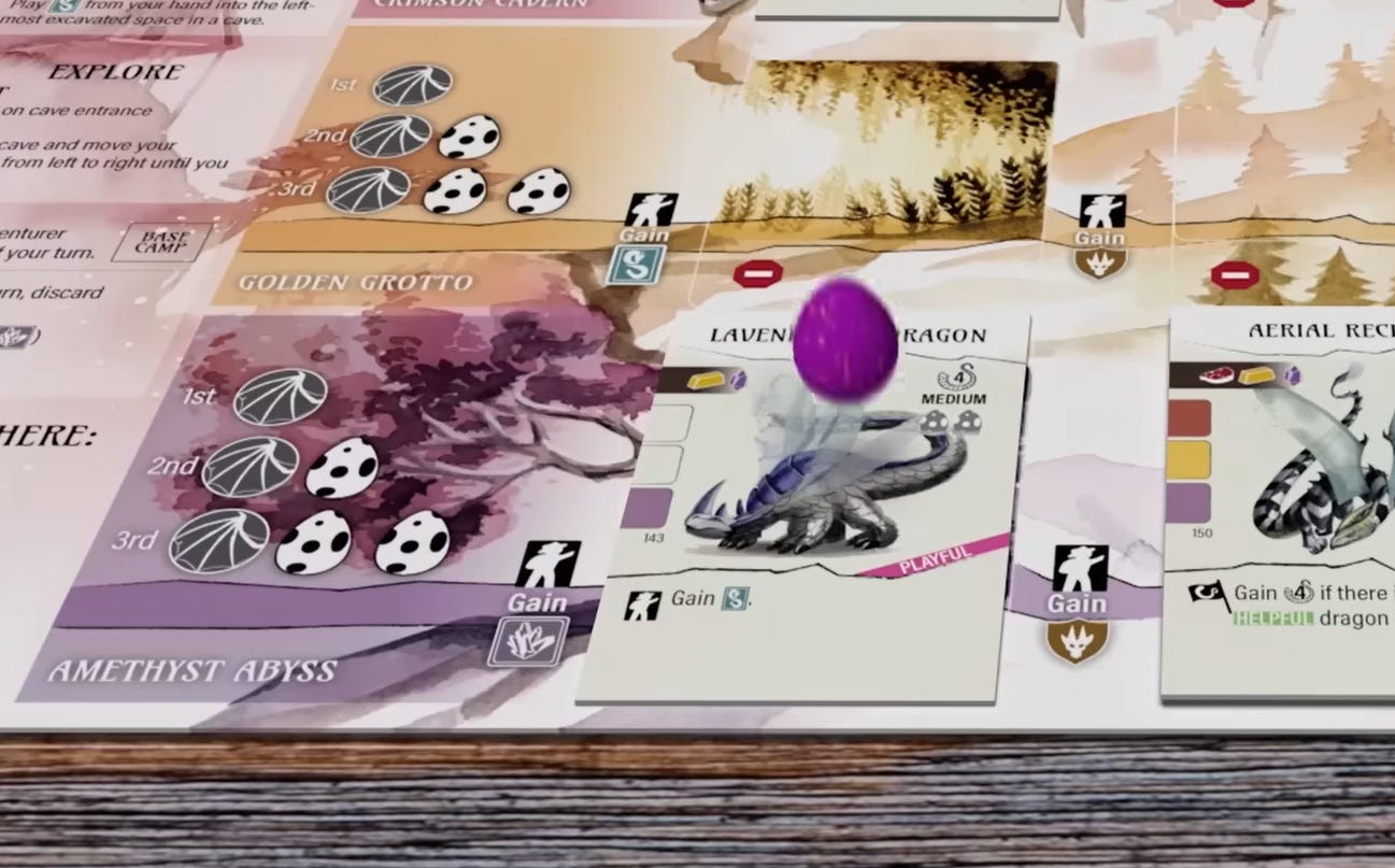 Wyrmspan being played