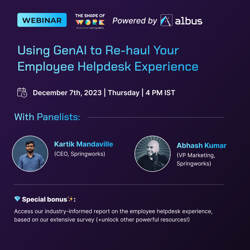 Cover Image for Using GenAI to Re-Haul Your Employee Helpdesk Experience