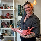 The word for the day is "sgraffito"