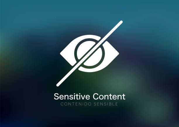 Sensitive photo content. Explicit video content. Inappropriate content. Internet safety concept. Censored only adult 18 plus. Blurred background. Vector Illustration. Attention Sign. Hide view icon. Sensitive photo content. Explicit video content. Inappropriate content. Internet safety concept. Censored only adult 18 plus. Blurred background. Vector Illustration. Attention Sign. Hide view icon. sex stock illustrations