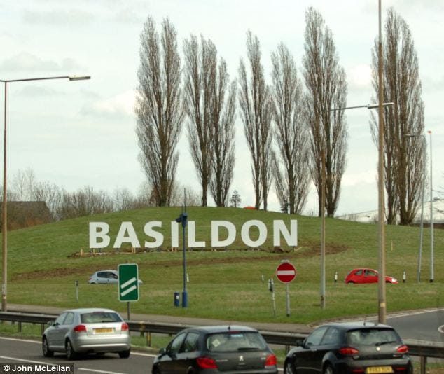 It's hardly Hollywood! Basildon gets its own sign to welcome ...