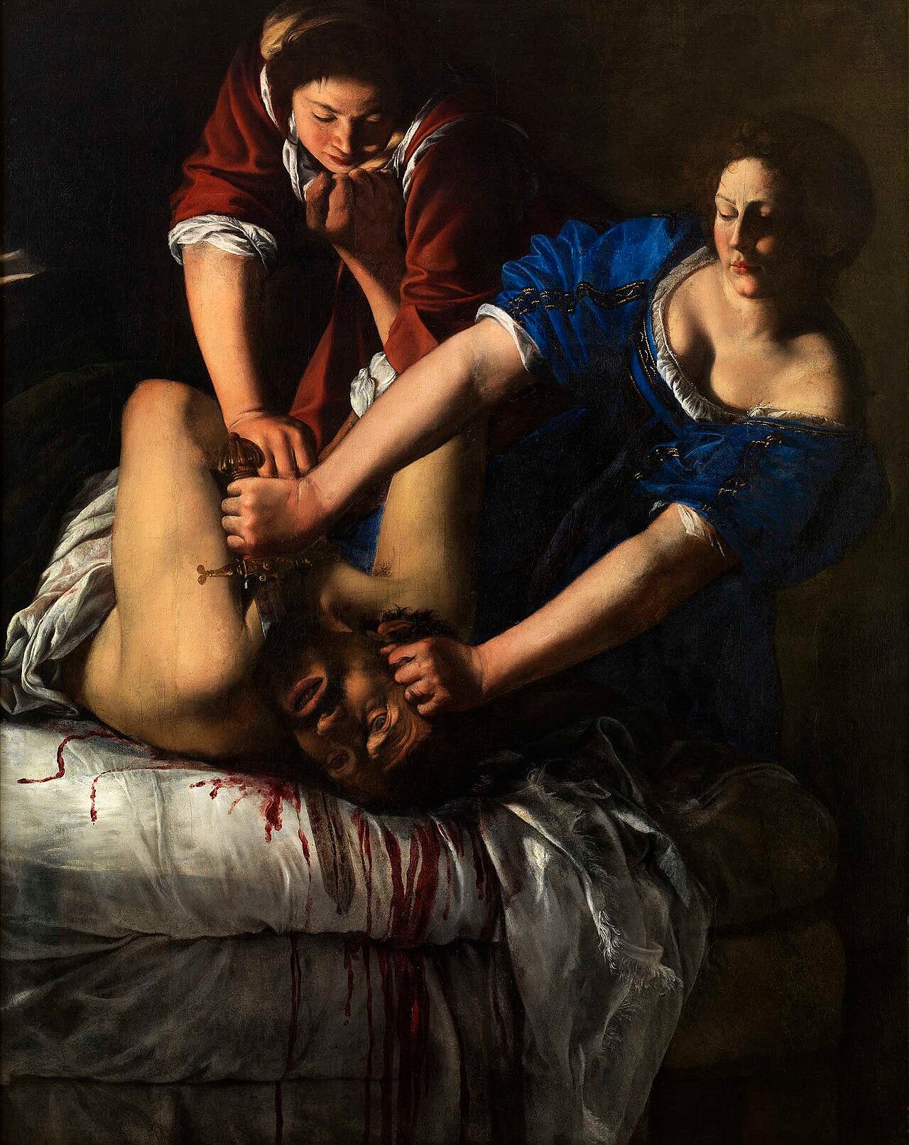 那不勒斯版本《友第德斬首霍olofernes》｜來源：Wikimedia Commons（公有領域）