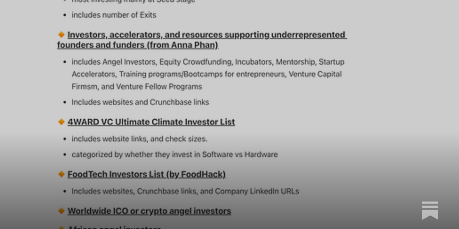 The List of Lists: 44 Investor Lists - by Eva Dobrzanska
