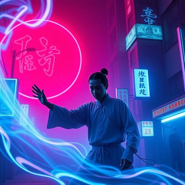 Desk of the Tai Chi Enthusiast 