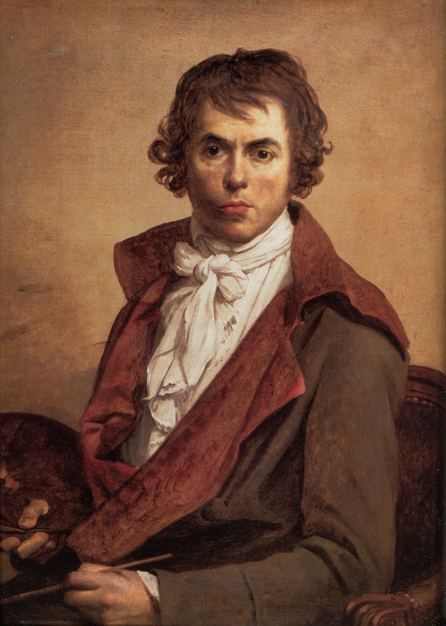 Self portrait of the painter Jacques-Louis David