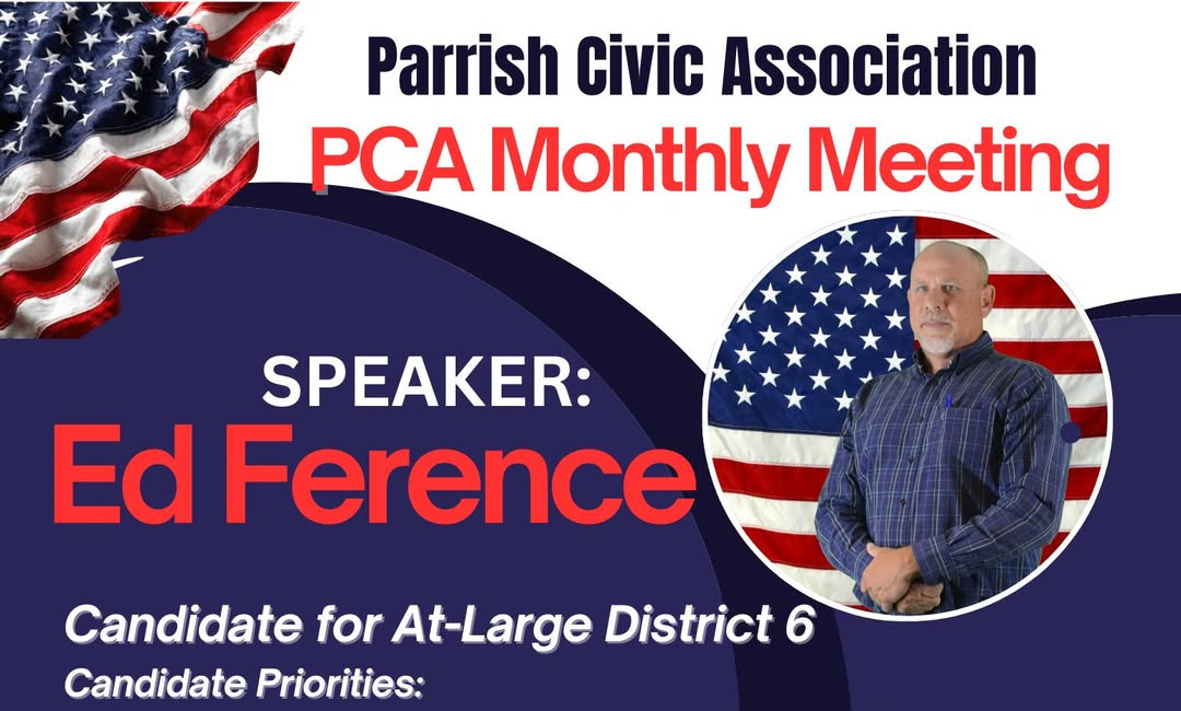 Parrish Civic Association to Host Manatee County Commission Candidate at January Meeting
