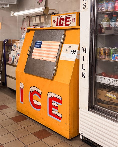 ice box, tv, thank you