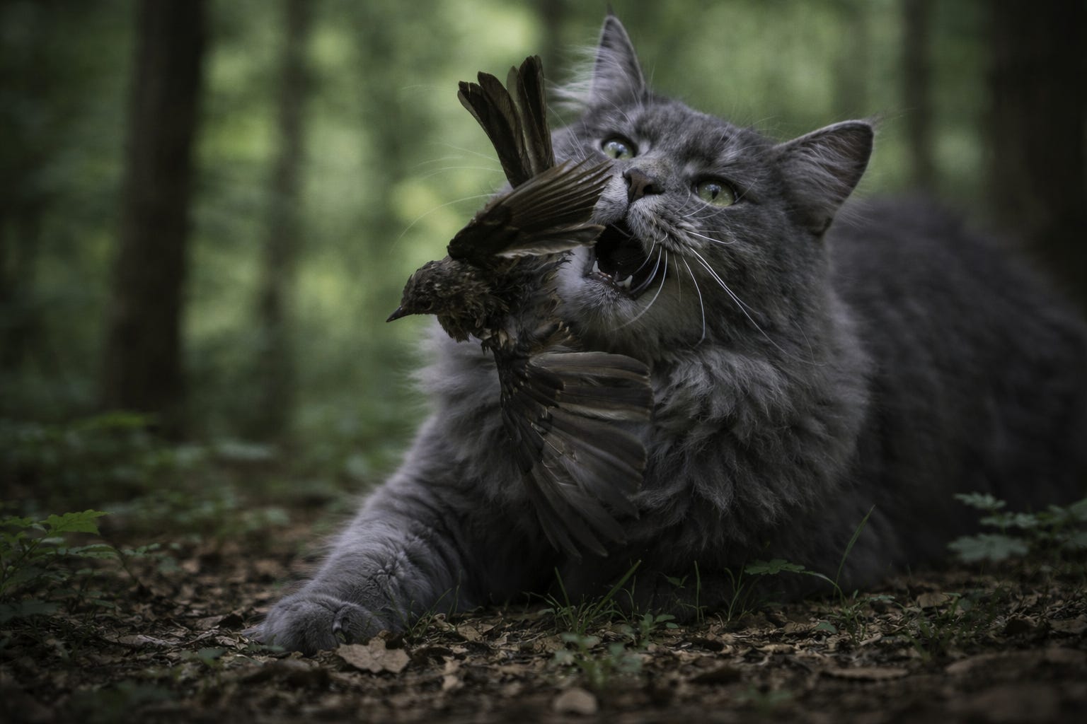 Please, don't feed the (feral) cats. 